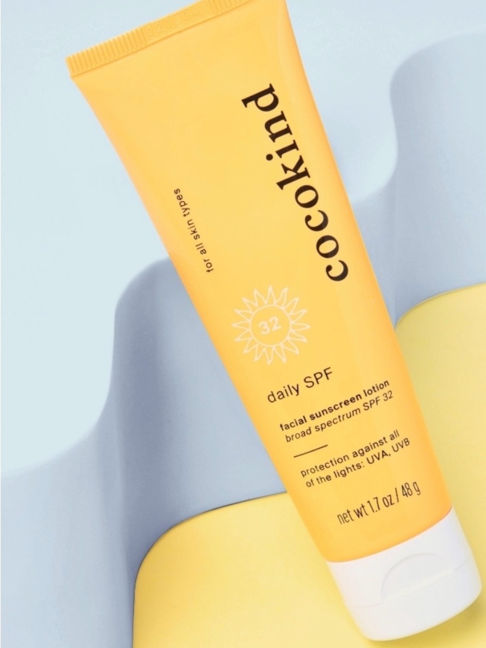 Cocokind daily SPF 32 facial sunscreen lotion